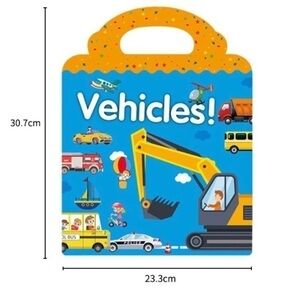 New educational toy “vehicles” sticker book 3+